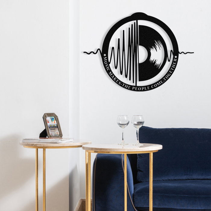 Wallity My Music v3 Escultura de pared negra